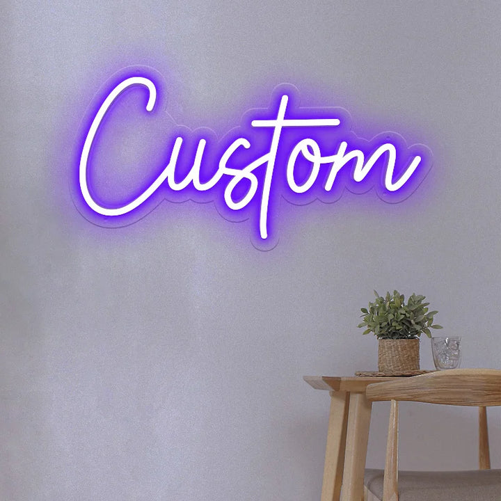 Custom Name Neon Sign Personalized Led Neon Sign Night Light Birthday Wedding Signs Room Bedroom Decoration Wall LED Neon Lamp