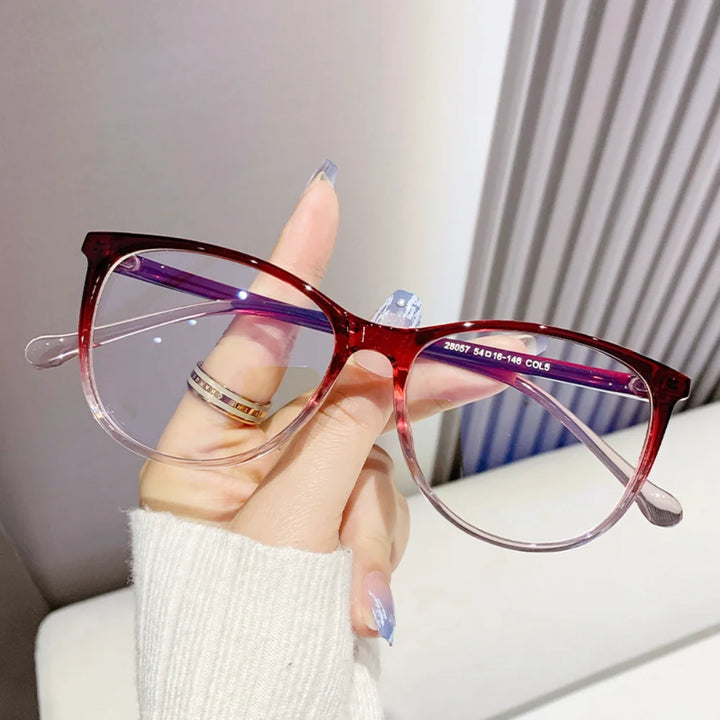 New Fashion Glasses for Women Retro Transparent Glasses Anti Blue Light Eyeglass Frame Luxury Brand Design Four Seasons Spectac