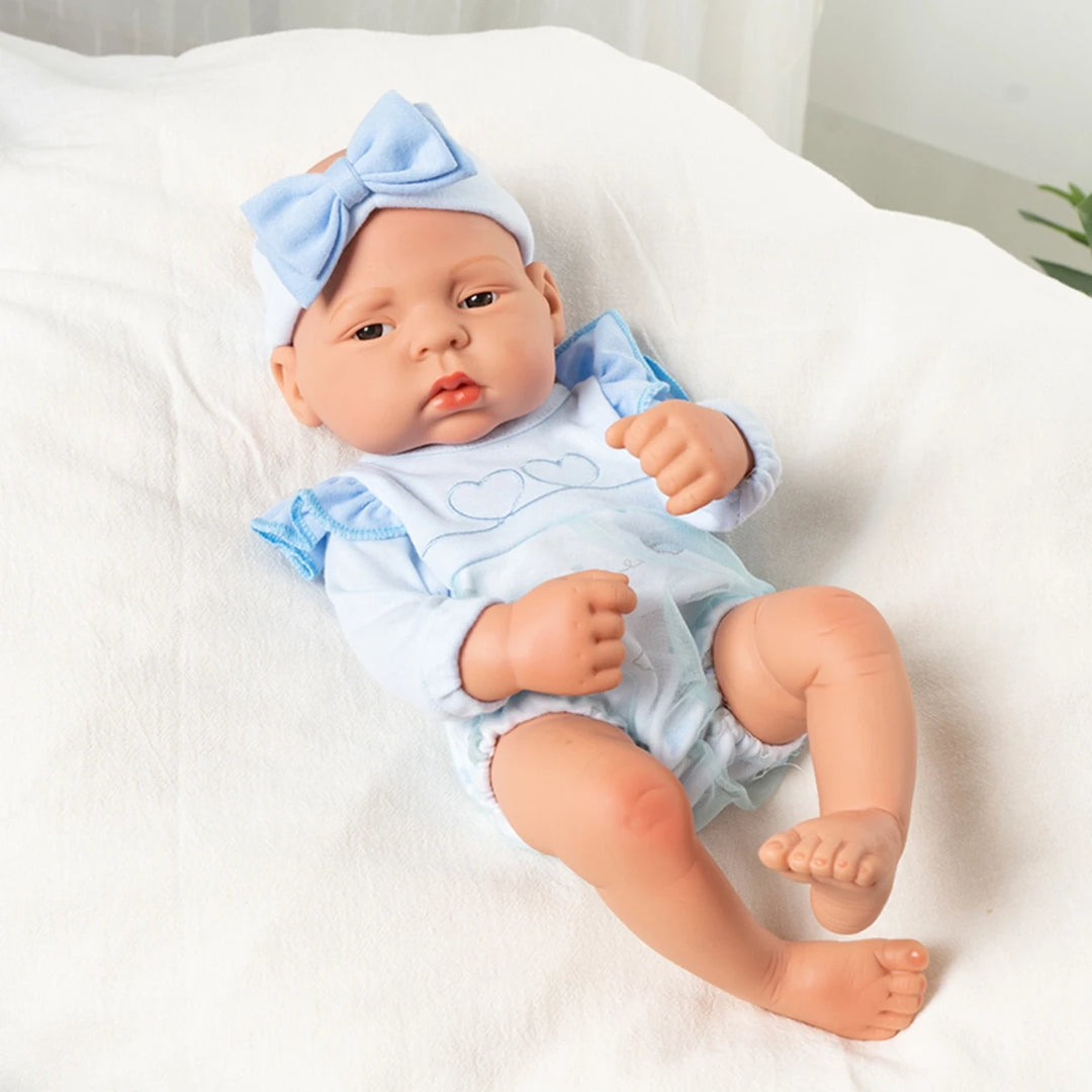 17-inch Lifelike Reborn Doll – Full Body Silicone Girl