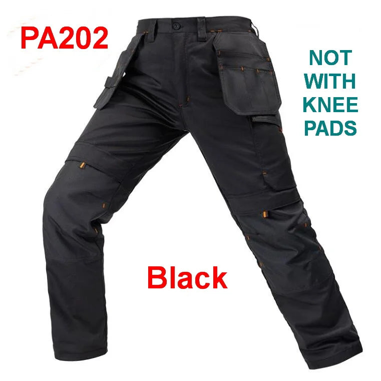 Men Outdoor Labor Trousers, Elastic Cargo Pants With Hanging Tool Pocket