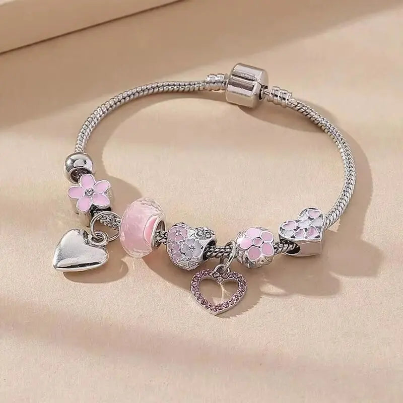 Women's Beaded Love Bracelet – Fashion Jewelry Accessory