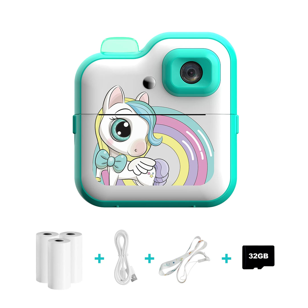 Mini Instant Print Kids Camera – Digital Photo & Video Toy