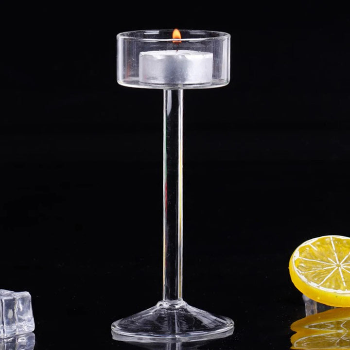 Glass Candle Holder Set – Tealight Home & Party Decor