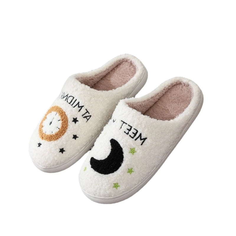 Family Fashion Slippers – Warm Cartoon Non-Slip Slides