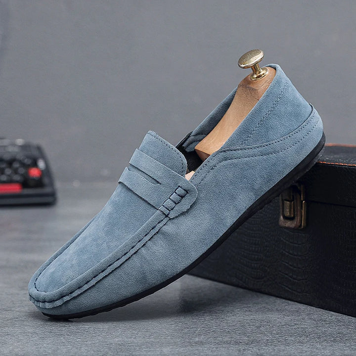 New Suede Men Casual Shoes Fashion Male Lazy Shoes Breathable Comfort Slip-on Mens Driving Shoes Luxury Brand Loafers Moccasins