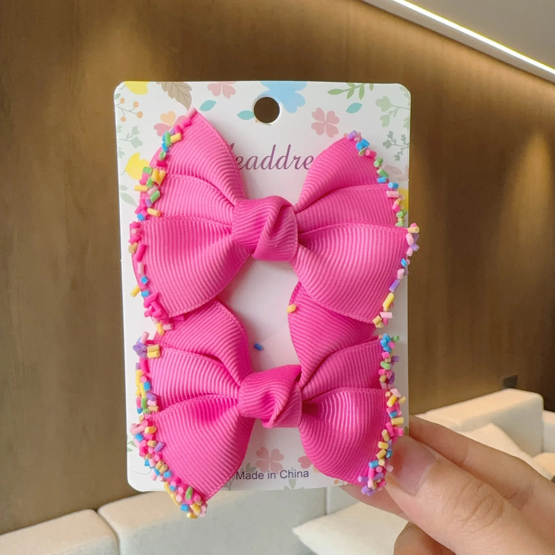 Baby Hair Bows – Ribbon Bowknot Clips