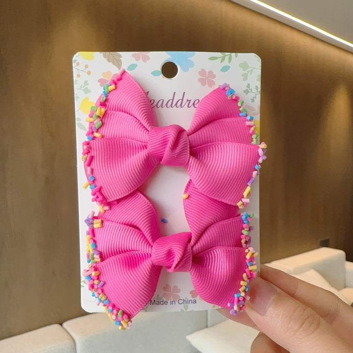 Baby Hair Bows – Ribbon Bowknot Clips