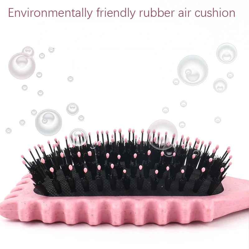 Women's Hair Comb Hollow Shaped Curly Hair Comb Multi Functional Scalp Massage And Anti-static Fluffy Hair Brush Hairstyle Tools