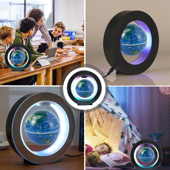 Magnetic Levitation Globe – LED Antigravity Lamp