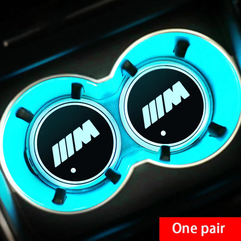 LED Luminous Car Cup Holder Coasters