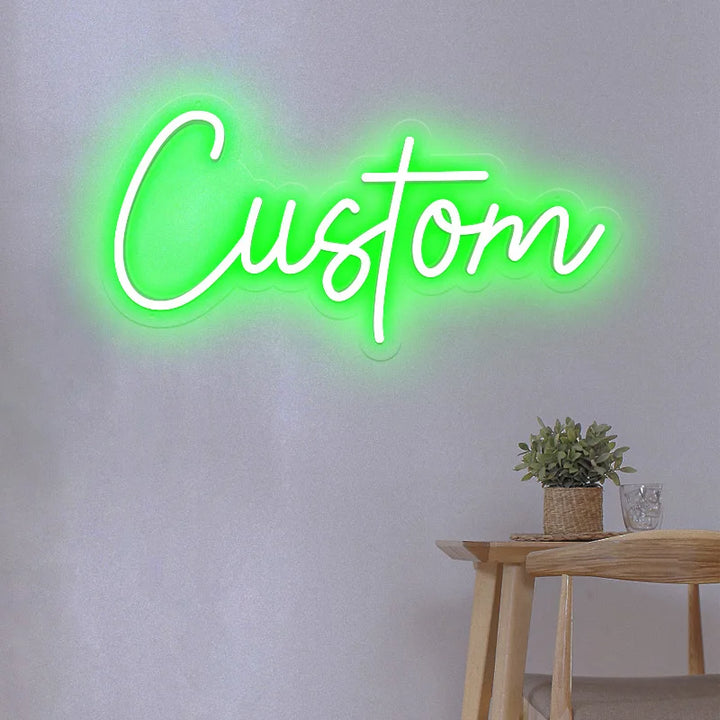 Custom Name Neon Sign Personalized Led Neon Sign Night Light Birthday Wedding Signs Room Bedroom Decoration Wall LED Neon Lamp