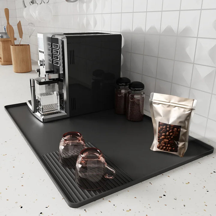 Multi-Purpose Silicone Mat Tray – Coffee, Kitchen & Dining Protection Pad