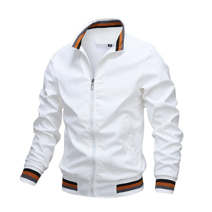 Men's Stand Collar Jacket – Waterproof Windbreaker