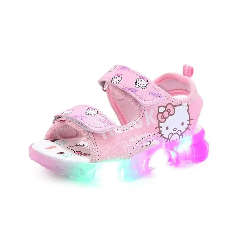 Baby LED Light Sandals – Hello Kitty Anti-Slip Shoes