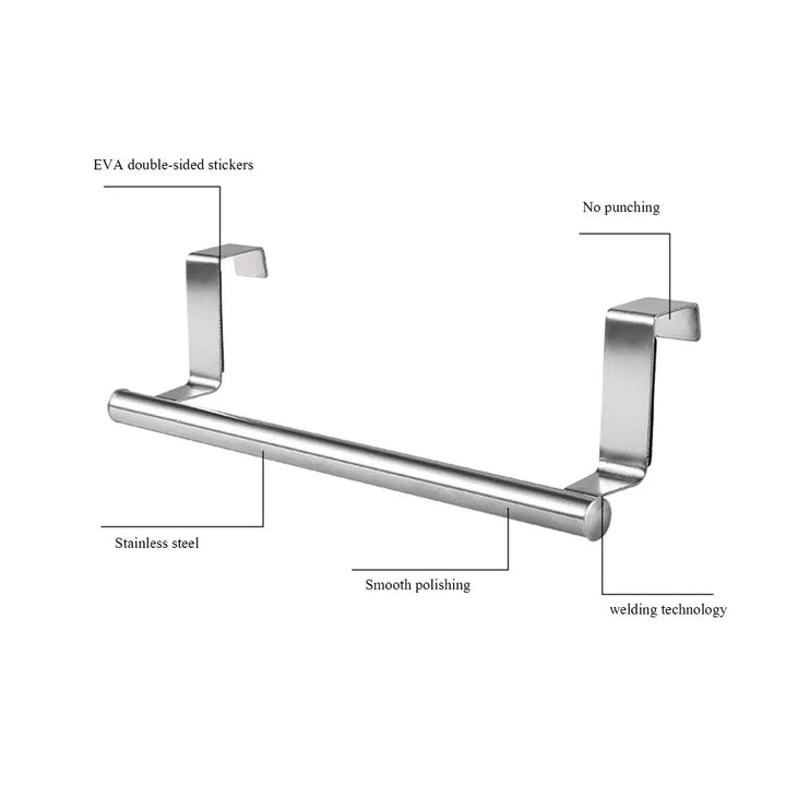 Stainless Steel Towel Rack – Wall Mounted Holder