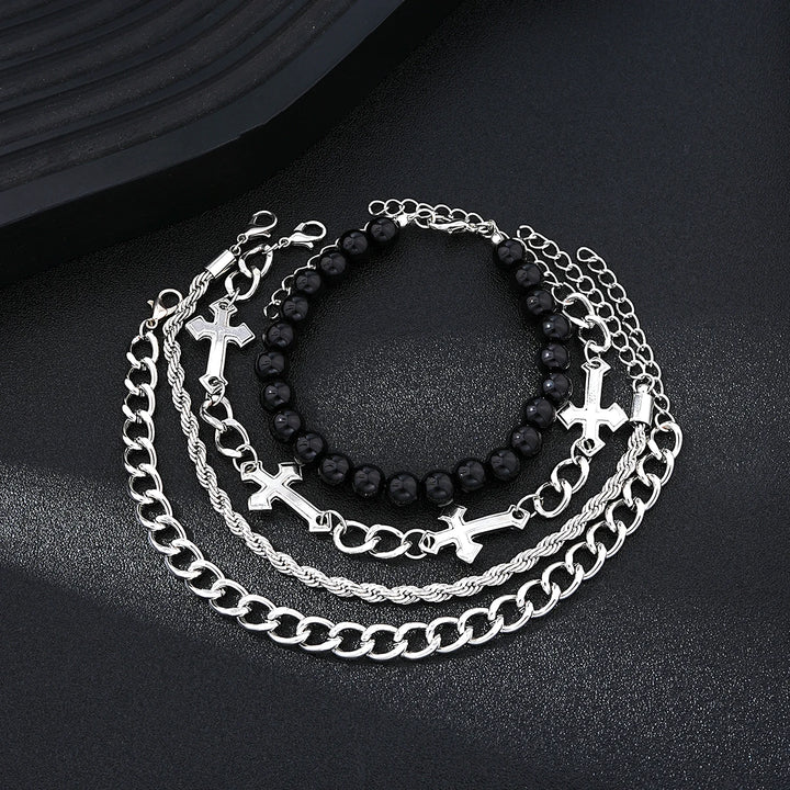 Stainless Steel Bracelet Set – Punk Fashion