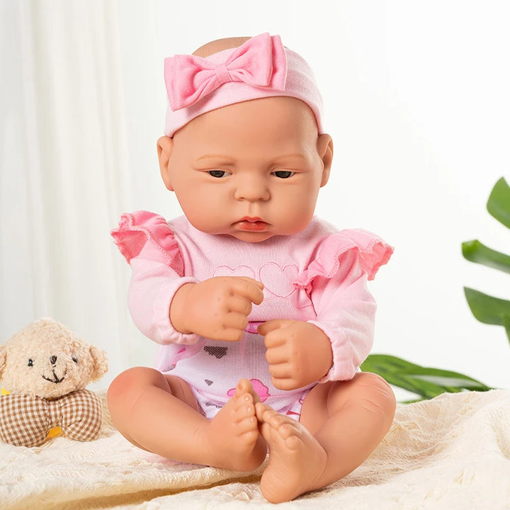 17-inch Lifelike Reborn Doll – Full Body Silicone Girl