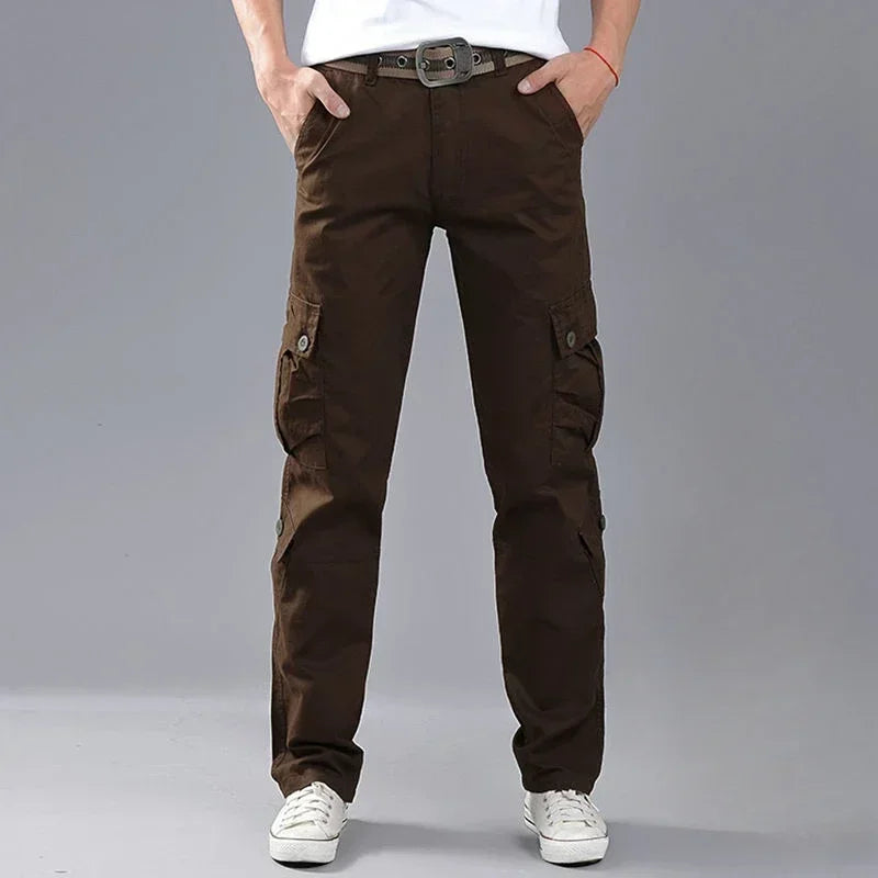 Male Trousers Straight Casual Men's Cargo Pants Stacked Loose Korean Style New In Regular Fit Luxury Oversize Fashion Y2k