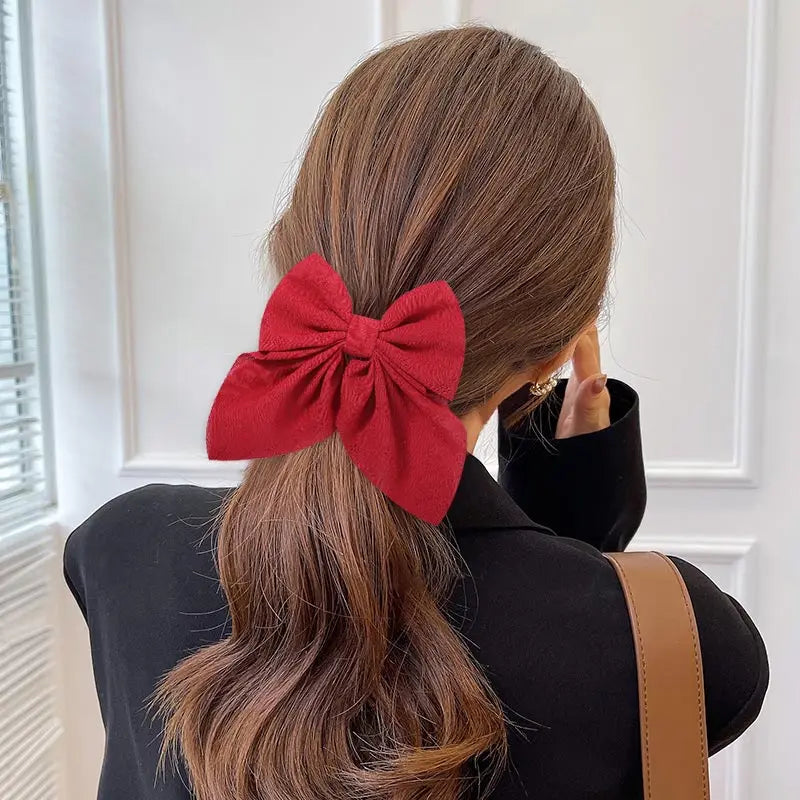 Sweet Print Bow Hair Clips – Summer Accessories