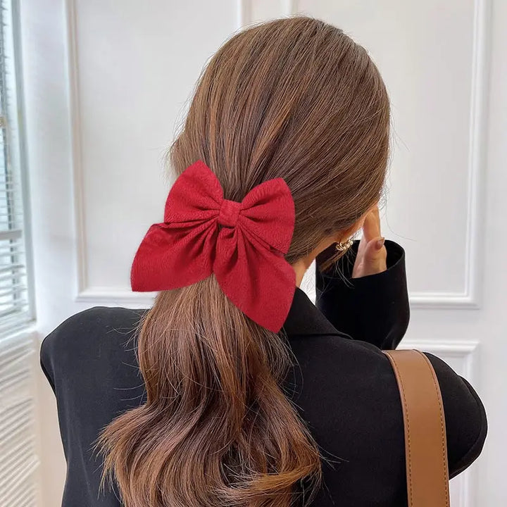 Sweet Print Bow Hair Clips – Summer Accessories