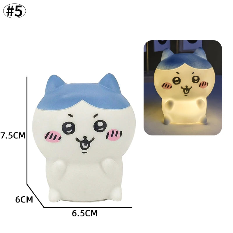 Kawaii Mini Night Light Animals Shaped LED Lamp Nursery Sleeping Night Lamp New Year Kids Gifts Home Decor Accessorie