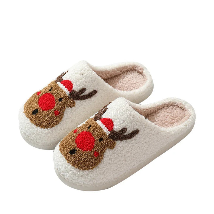 Family Fashion Slippers – Warm Cartoon Non-Slip Slides