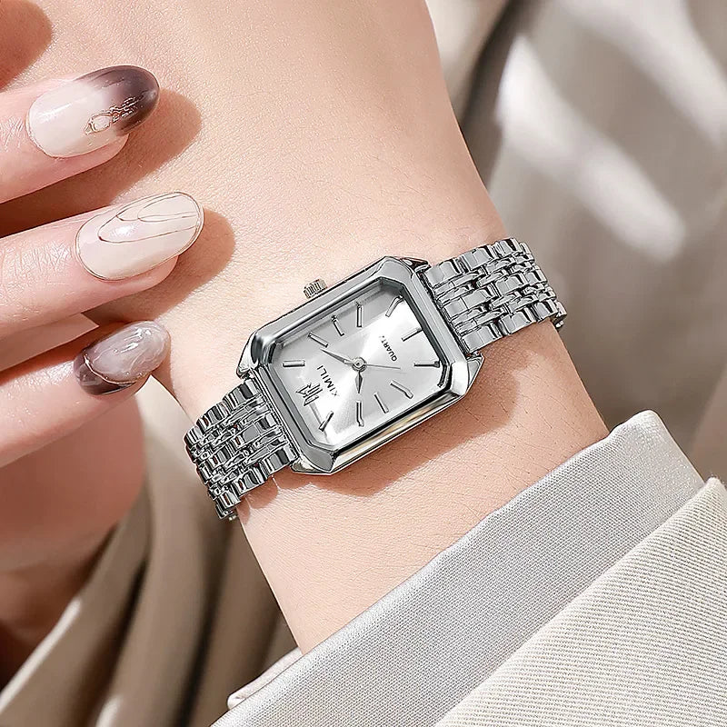 Women's Stainless Steel Watch – Luxury Quartz