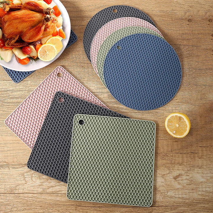 Heat Resistant Silicone Mats – Coasters & Pot Holders