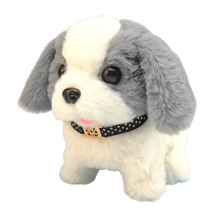 Interactive Plush Puppy Toy – Remote Control Walking & Barking