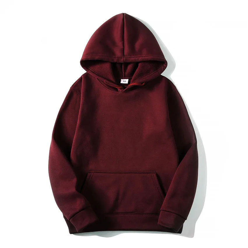 Men's & Women's Hoodies – Casual Solid Color