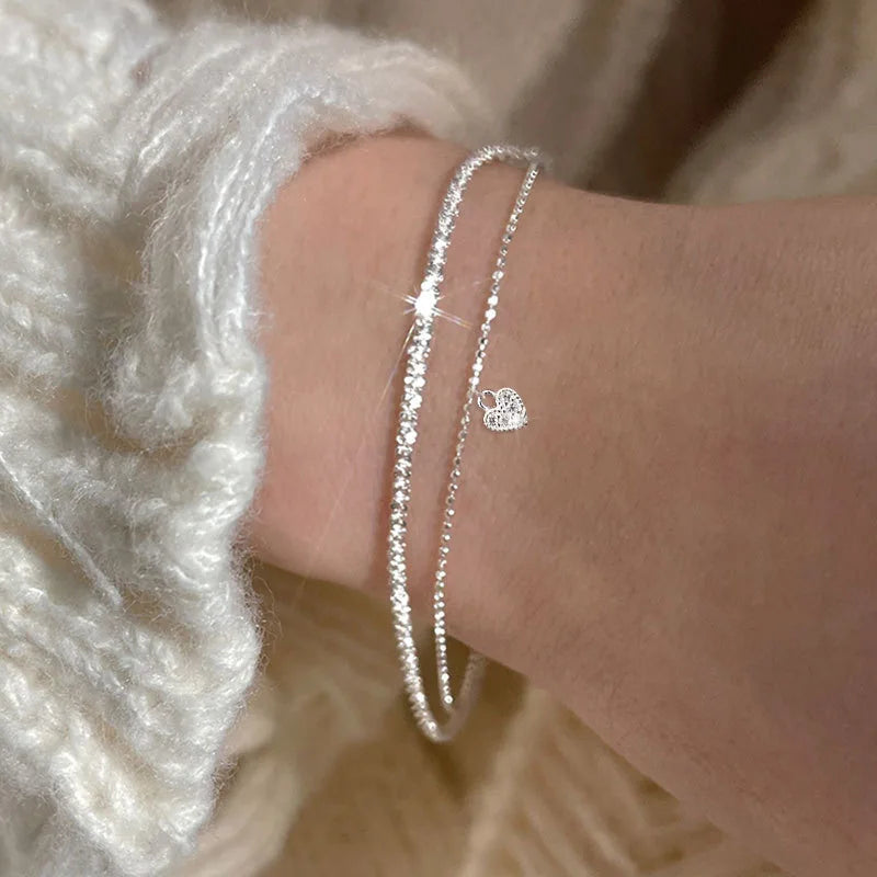 Silver Gypsophila Bracelet