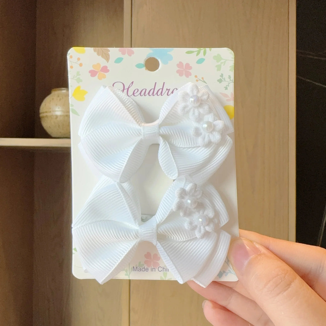 Baby Hair Bows – Ribbon Bowknot Clips