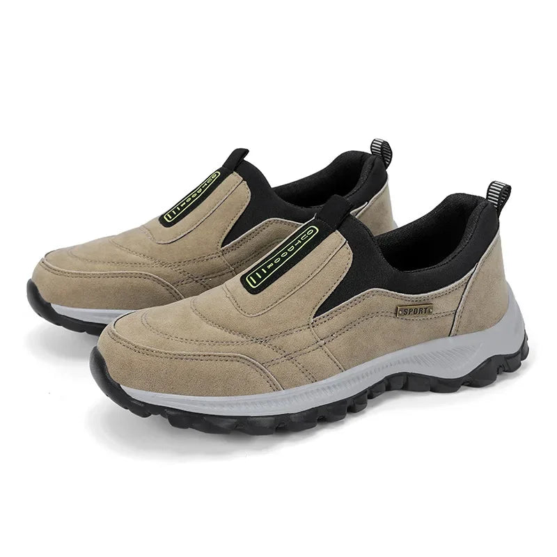 Hiking Shoes Slip-on Male Sneakers Outdoor Anti-skid Casual Men Shoes Breathable Faux Suede Man Loafers Size 50 Hot Man Footwear