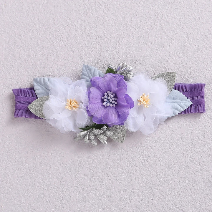 Baby Girl Headband – Elastic Floral Headwear