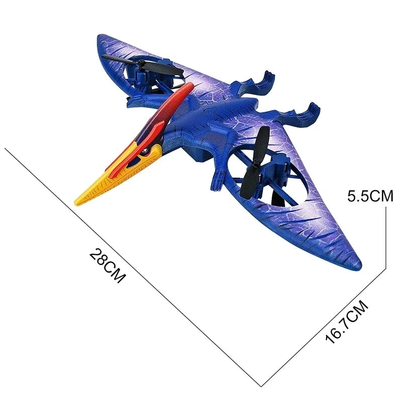 Mini Drone Dinosaur RC Aircraft 2.4G Radio Control Helicopter Pterosaur Dron Plane Children's Flying Toy