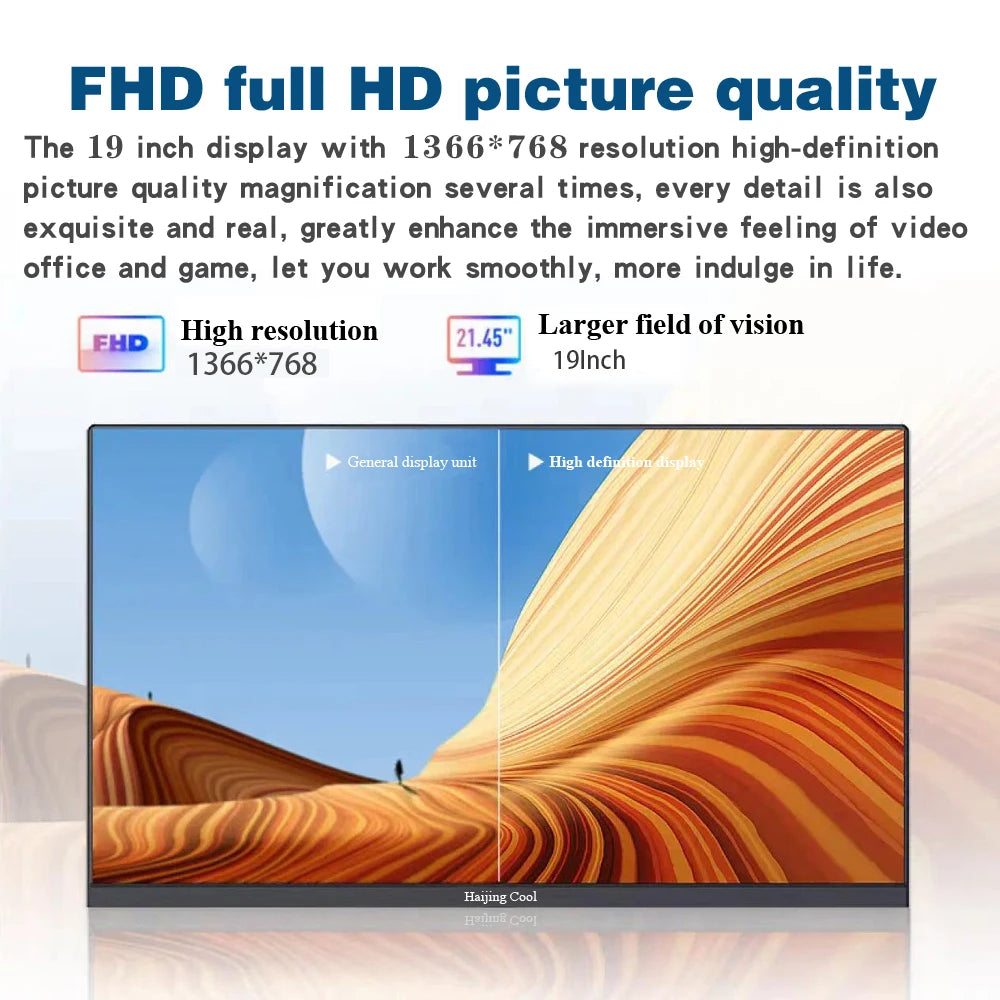 19-Inch LED Monitor – 75Hz IPS HD Display