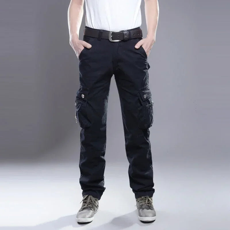 Male Trousers Straight Casual Men's Cargo Pants Stacked Loose Korean Style New In Regular Fit Luxury Oversize Fashion Y2k