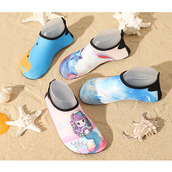 Children Beach Shoes Baby Soft Floor Indoor Slipper Snorkeling Swim Socks Boys And Girls Anti-Slip Home Barefoot Kids Slippers