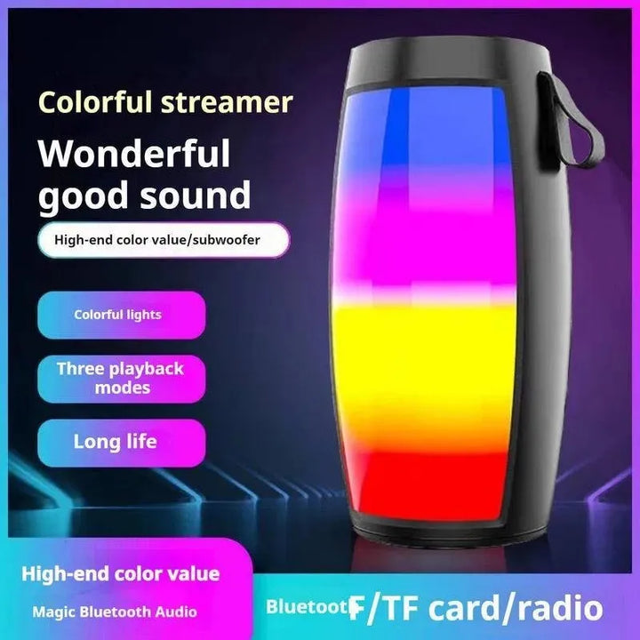 NEW 1202 Bluetooth Speaker 5.3 Wireless Speaker Super BASS Mobile Phone Night Colorful Computer TF Card Gift Bluetooth Audio ﻿