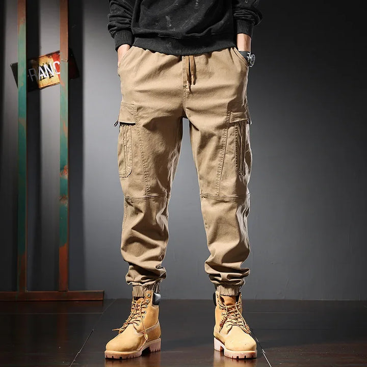 Loose Cargo Joggers Cotton Sweatpants Black Khaki Plus Size 5XL 6XL 8XL Safari Trousers Oversize Ankle Length Boys Harem Clothes