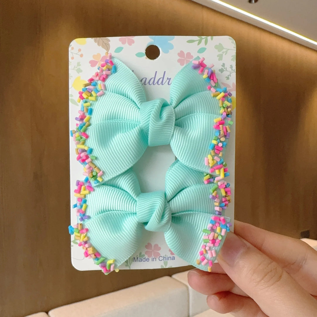 Baby Hair Bows – Ribbon Bowknot Clips