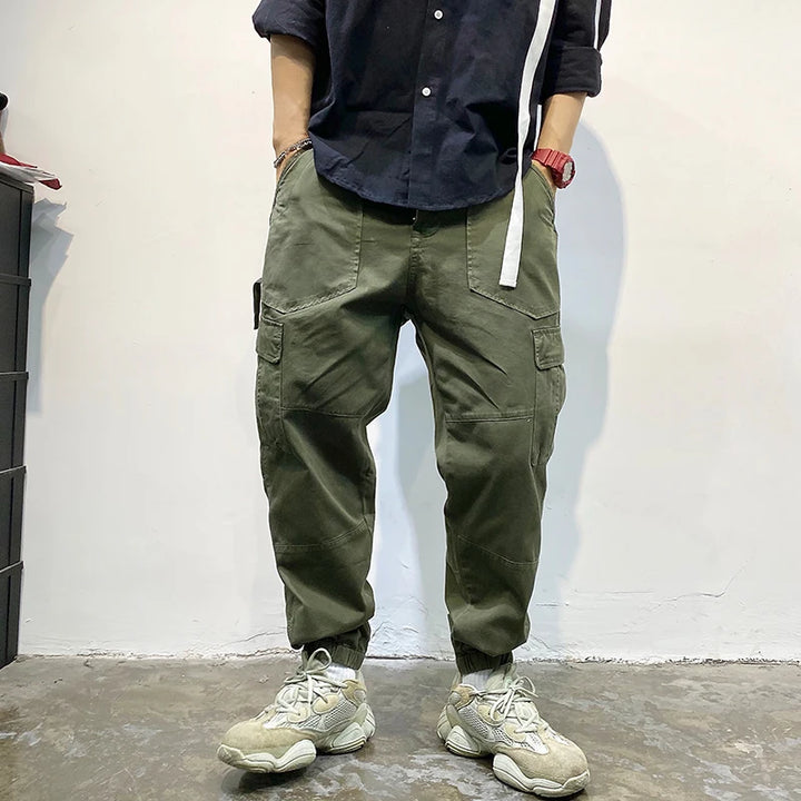 Khaki Harajuku Cargo Joggers