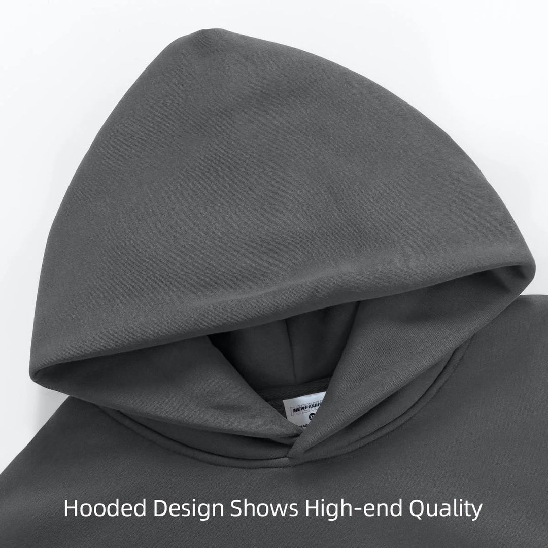 16.9oz Heavy Cotton Velvet Hoodie – Thick Fleece Pullover