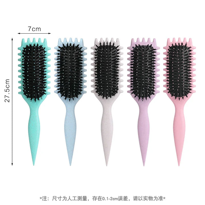 Women's Hair Comb Hollow Shaped Curly Hair Comb Multi Functional Scalp Massage And Anti-static Fluffy Hair Brush Hairstyle Tools