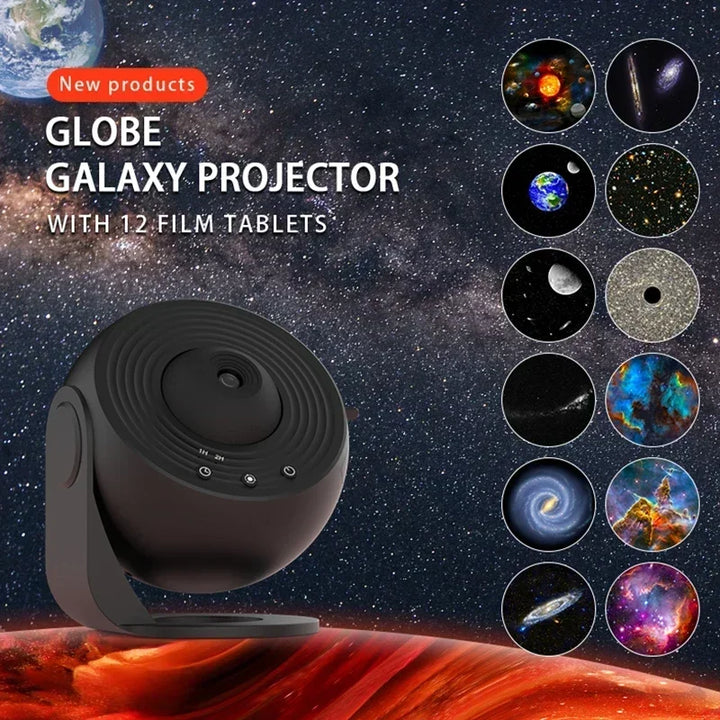 Galaxy Projector Starry Sky Projection Light 360 ° Rotating Planetarium Night Light HD Focusing Projection Light Home Decor