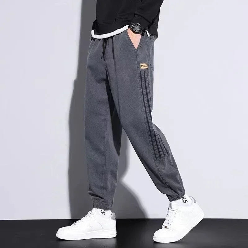 Trousers Man Autumn Cargo Pants For Men Joggers Grey With Stylish Hot Large Size Harajuku Cheap Nylon Big Luxury Baggy Slacks