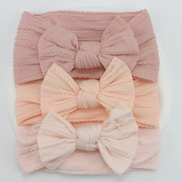 Baby Girl Headbands Set – Elastic Bows