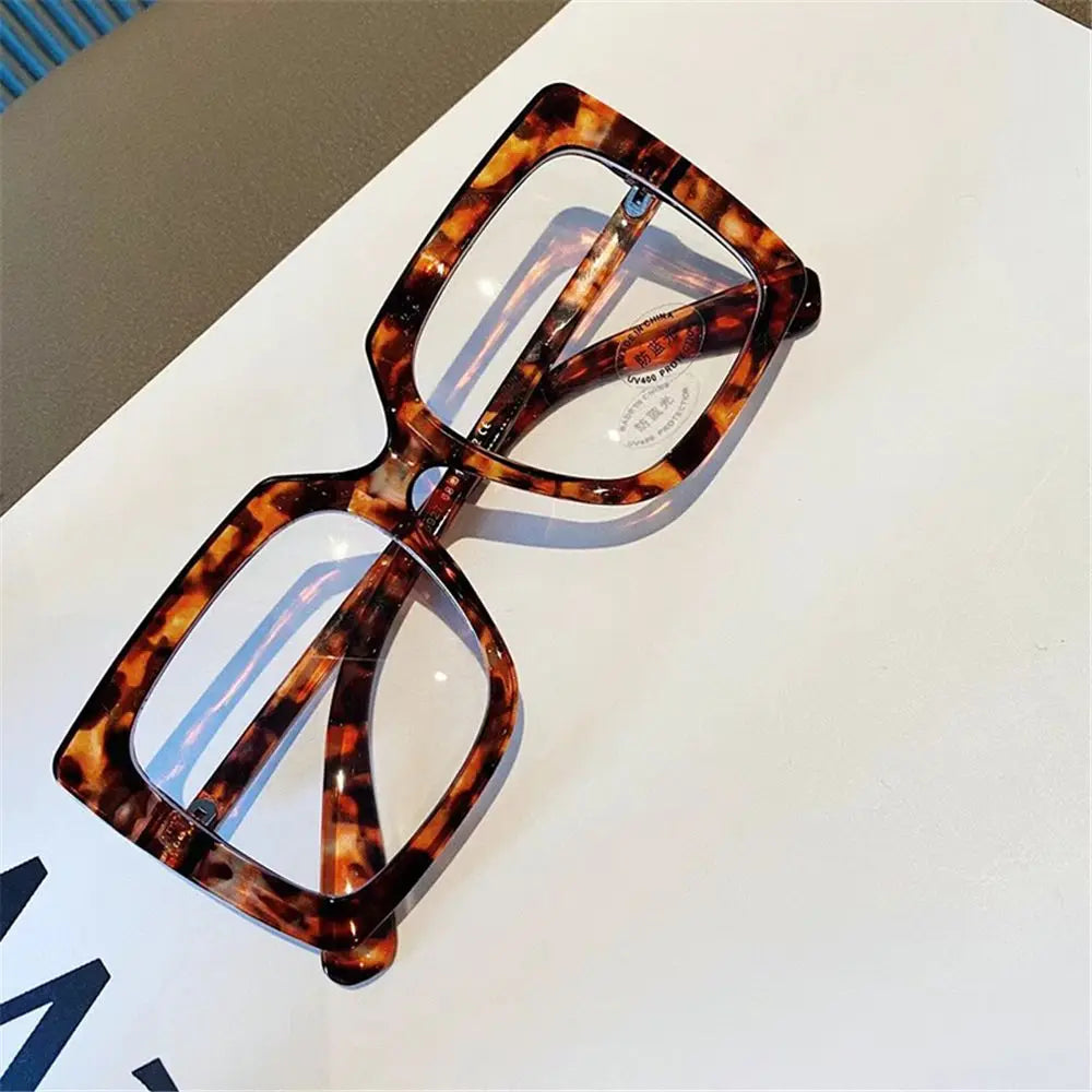 Big Square Anti Blue Light Glasses Women's Glasses New Trend Computer Goggles Glasses Transparent Optical Spectacle Eyeglasses