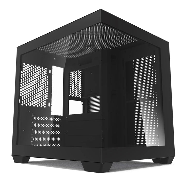 To C275P PC Case Sea View Room Gaming Computer Desktop M-ATX Motherboard Double-Sided Tempered Glass PC Gamer Cabinet