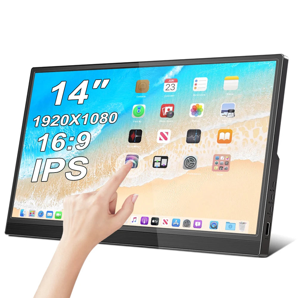 Touchscreen Portable Monitor – HD LED Display